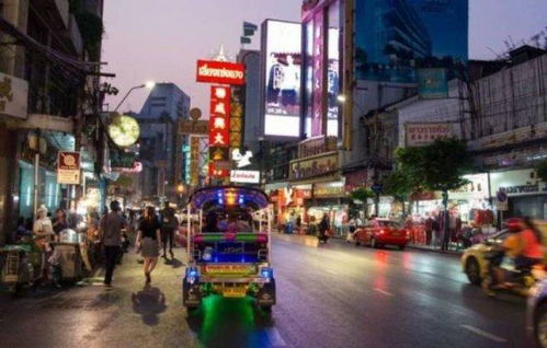泰国曼谷小吃街夜市
